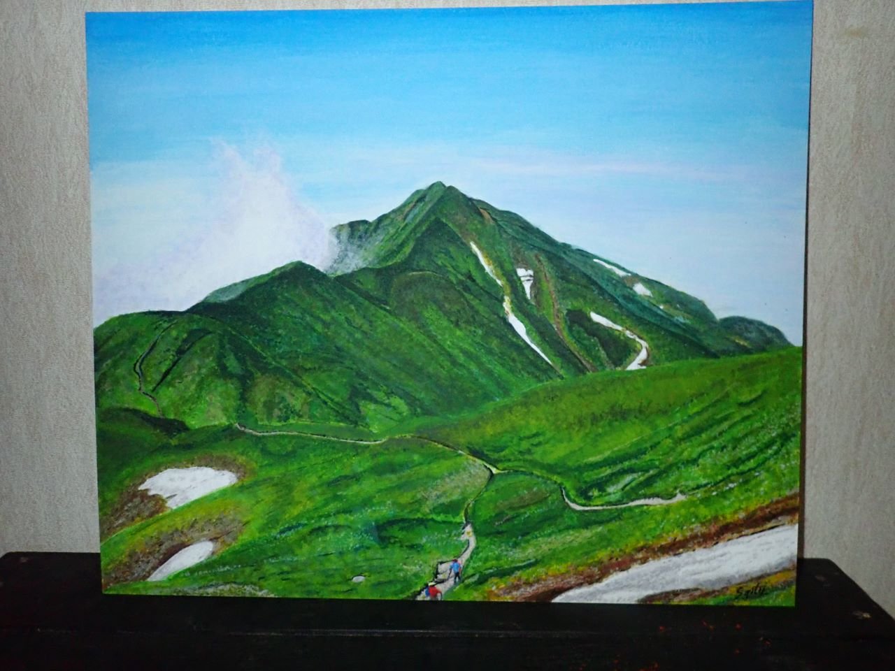 絵画、2019年8月11日～13日飯豊山大日岳登山の思い出